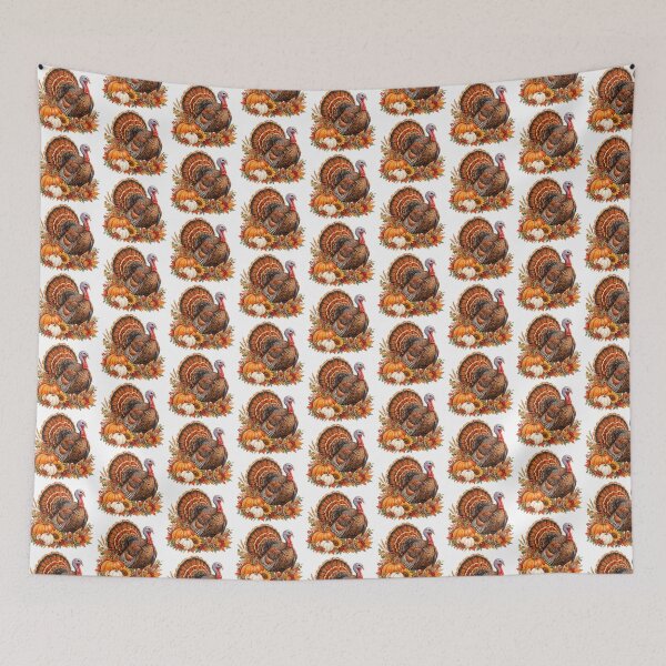 Item preview, Thanksgiving turkey autumn dinner designed and sold by Artbymonika.