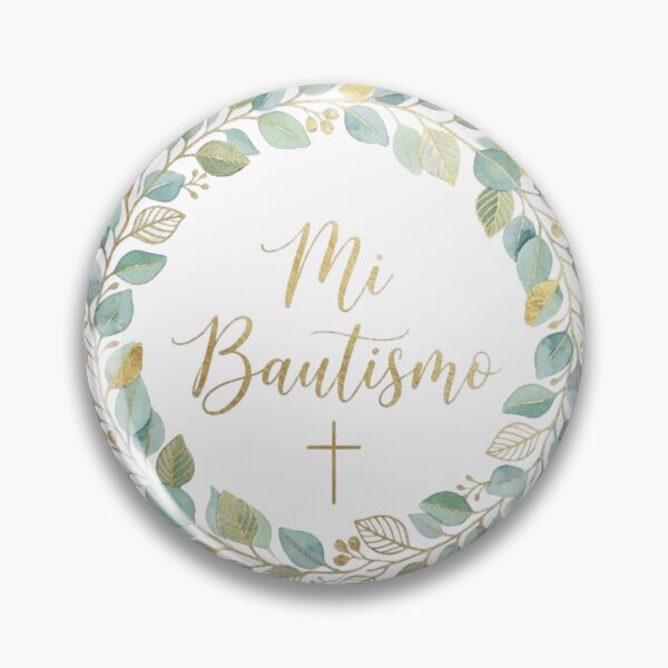 Item preview, My Baptism Eucalyptus Wreath and Gold Cross without background designed and sold by MantoSagrado.
