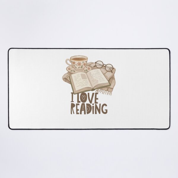 Item preview, I Love Reading Cozy Book Aesthetic Coffee Glasses Sticker designed and sold by Esraa-Arts.