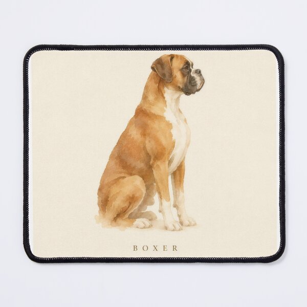 Item preview, Boxer Watercolor Portrait | Minimalist Dog Breed Wall Art | Pet Lover Gift designed and sold by FixationStudio.