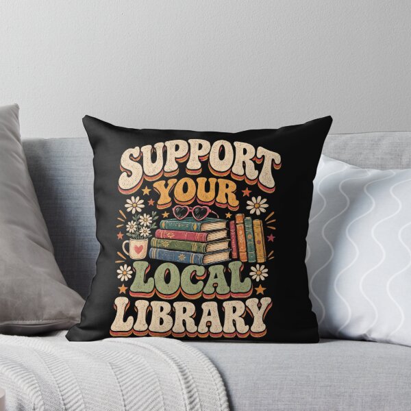 Item preview, Retro Support Your Local Library designed and sold by DariaOltes.