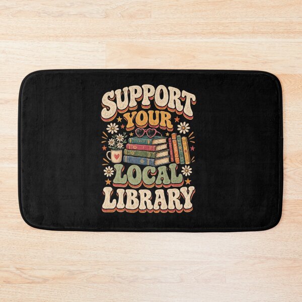 Item preview, Retro Support Your Local Library designed and sold by DariaOltes.