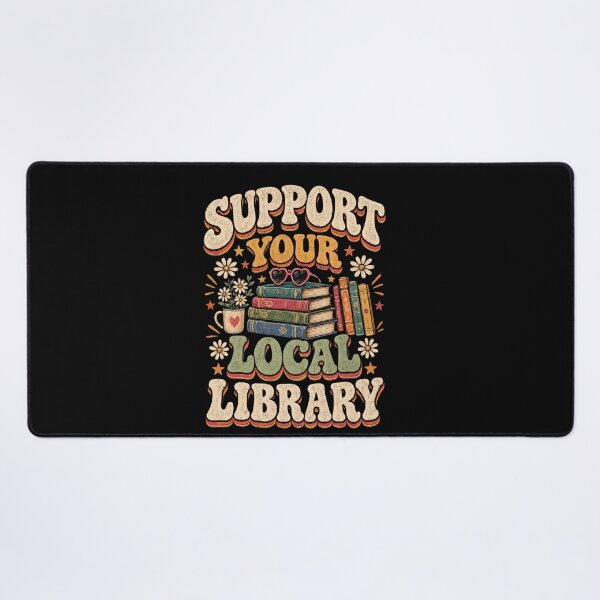 Item preview, Retro Support Your Local Library designed and sold by DariaOltes.