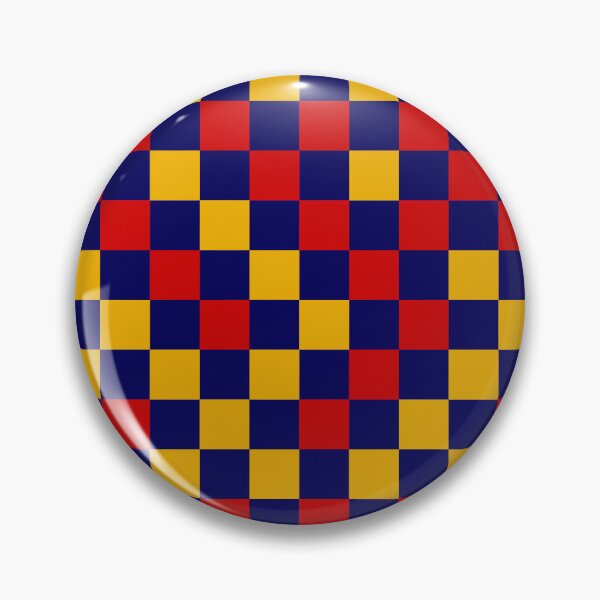 Item preview, Red And Yellow On Blue Checkered  Design   designed and sold by PatternTitan.