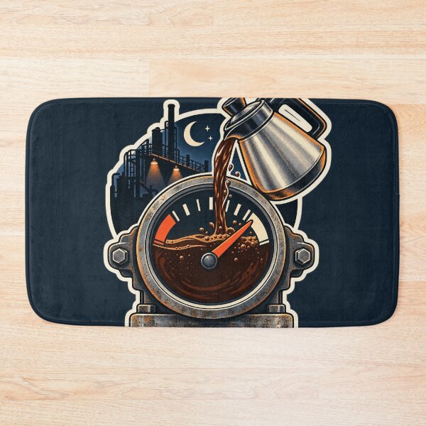Item preview, Third Shift Fuel Gauge Coffee Sticker designed and sold by WaynesCave.