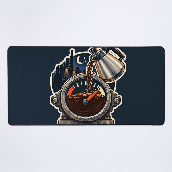 Item preview, Third Shift Fuel Gauge Coffee Sticker designed and sold by WaynesCave.