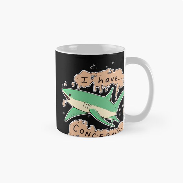 Item preview, Worried Shark Illustration Cute Ocean Marine Life Design designed and sold by Nishant Turekar.