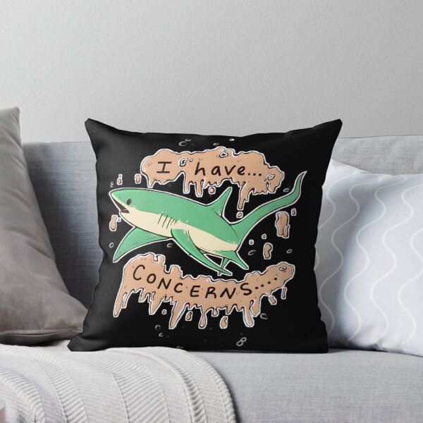 Item preview, Worried Shark Illustration Cute Ocean Marine Life Design designed and sold by Nishant Turekar.