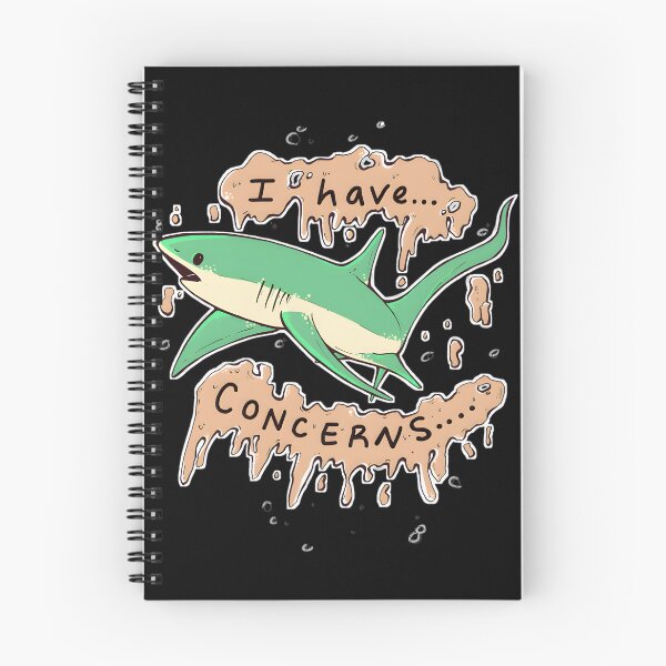Item preview, Worried Shark Illustration Cute Ocean Marine Life Design designed and sold by Nishant Turekar.