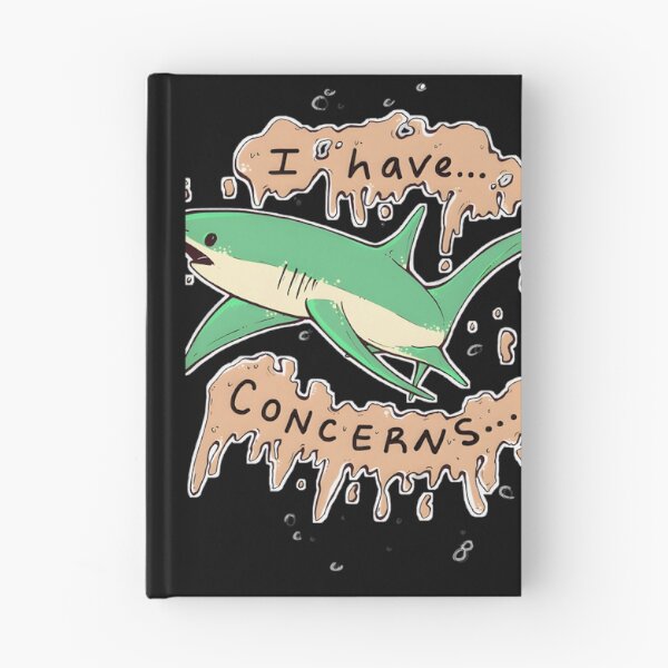 Item preview, Worried Shark Illustration Cute Ocean Marine Life Design designed and sold by Nishant Turekar.