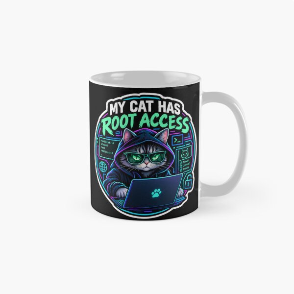 Item preview, My Cat Has Root Access designed and sold by  BreedCraft Studio.