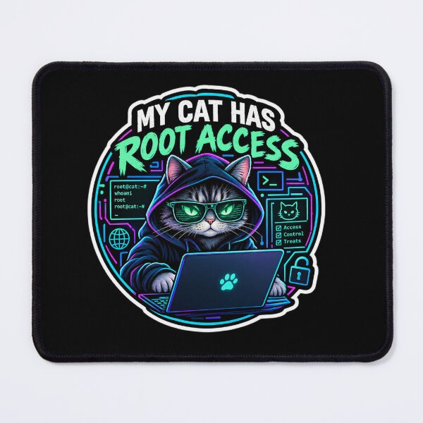 Item preview, My Cat Has Root Access designed and sold by  BreedCraft Studio.