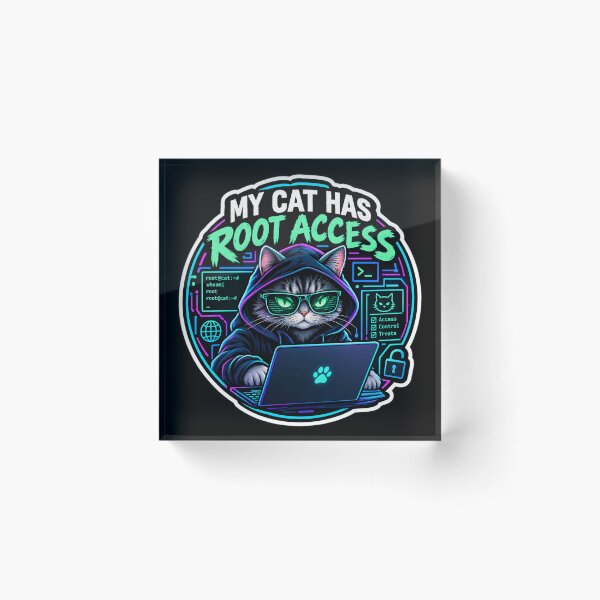Item preview, My Cat Has Root Access designed and sold by  BreedCraft Studio.