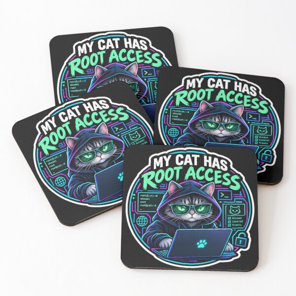 Item preview, My Cat Has Root Access designed and sold by  BreedCraft Studio.