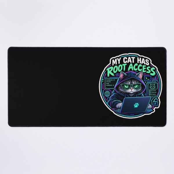 Item preview, My Cat Has Root Access designed and sold by  BreedCraft Studio.