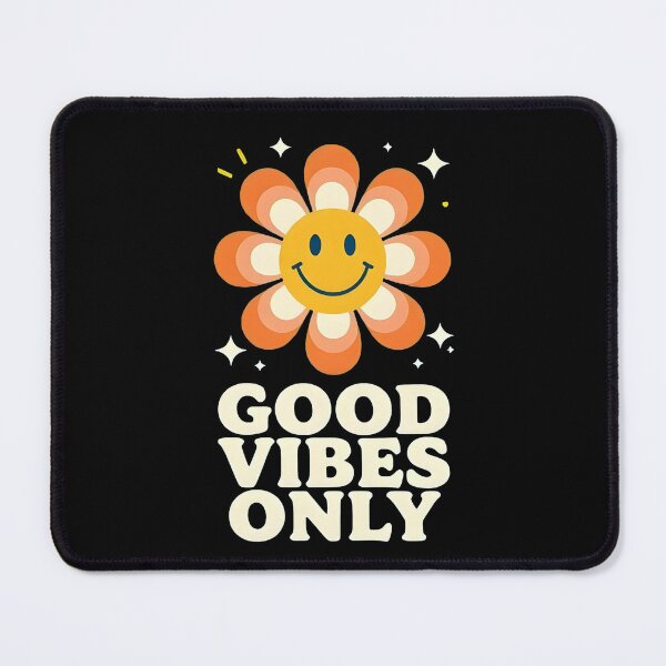 Item preview, Good Vibes Only Retro 70s Smiley Face Daisy Aesthetic designed and sold by DoceVaga.