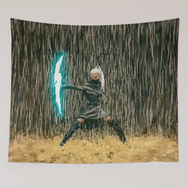 Item preview, Cyber Ninja Archer Glowing Energy Bow Art designed and sold by Lunat1kk.