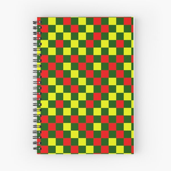 Item preview, Red And Yellow On Green Checkered  Design   designed and sold by PatternTitan.