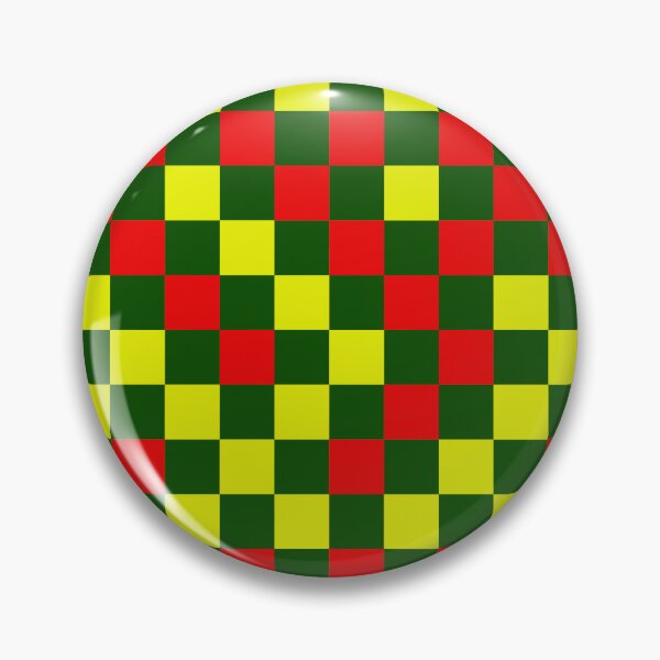Item preview, Red And Yellow On Green Checkered  Design   designed and sold by PatternTitan.