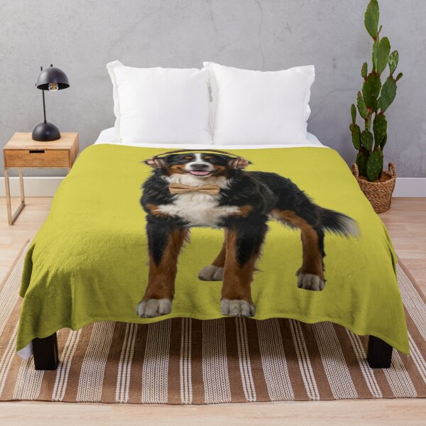 Item preview, Dapper Bernese Mountain Dog with Bronze Headphones designed and sold by Sulco Design.