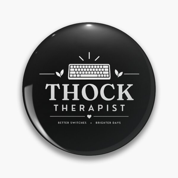 Item preview, Terapeuta THOCK – Entusiasta del teclado mecánico divertido y negro designed and sold by PT PROJECT.