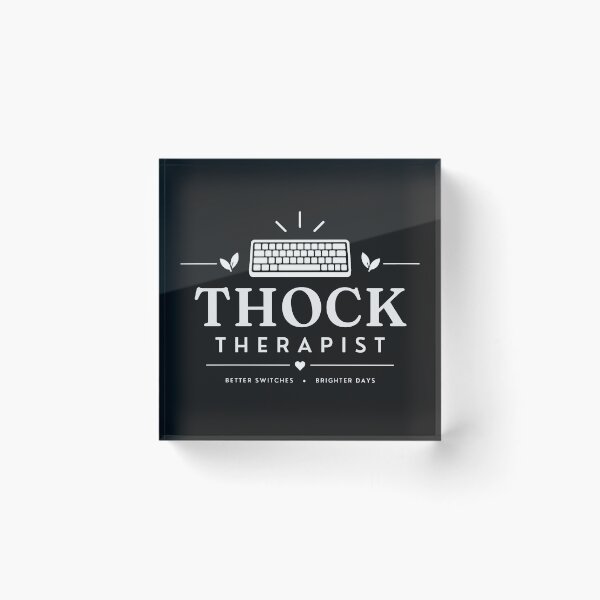 Item preview, THOCK Therapist – Funny Mechanical Keyboard Enthusiast Black designed and sold by PT PROJECT.