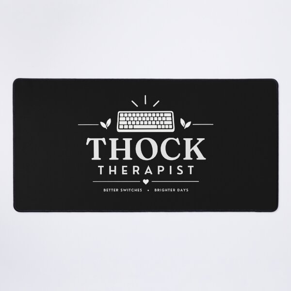 Item preview, THOCK Therapist – Funny Mechanical Keyboard Enthusiast Black designed and sold by PT PROJECT.