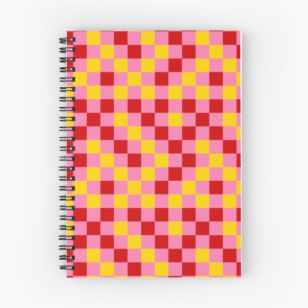 Item preview, Red And Yellow On Pink Checkered  Design   designed and sold by PatternTitan.