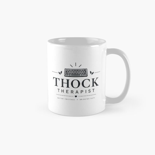 Item preview, THOCK Therapist – Funny Mechanical Keyboard Enthusiast White designed and sold by PT PROJECT.