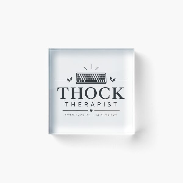 Item preview, THOCK Therapist – Funny Mechanical Keyboard Enthusiast White designed and sold by PT PROJECT.