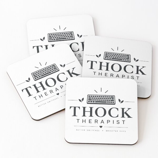 Item preview, THOCK Therapist – Funny Mechanical Keyboard Enthusiast White designed and sold by PT PROJECT.