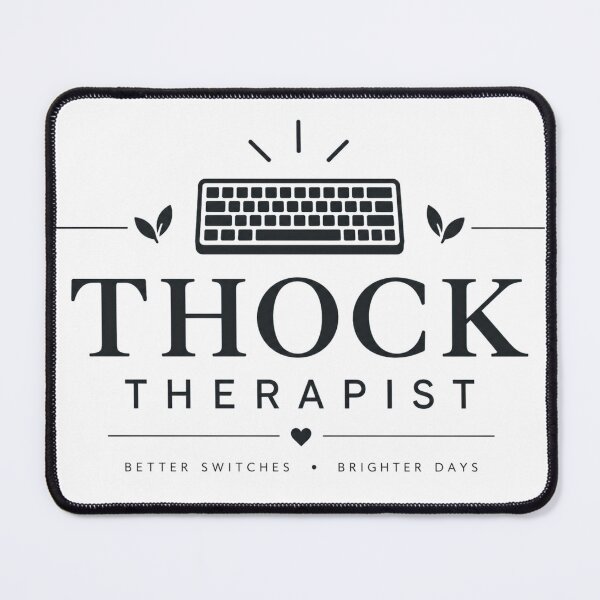 Item preview, THOCK Therapist – Funny Mechanical Keyboard Enthusiast White designed and sold by PT PROJECT.