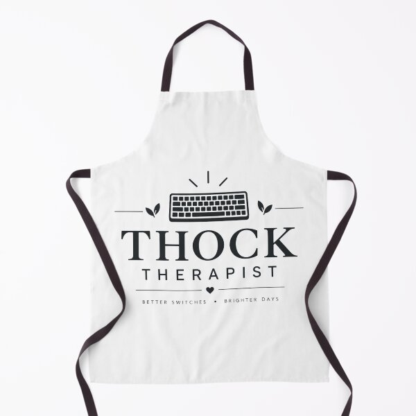Item preview, THOCK Therapist – Funny Mechanical Keyboard Enthusiast White designed and sold by PT PROJECT.