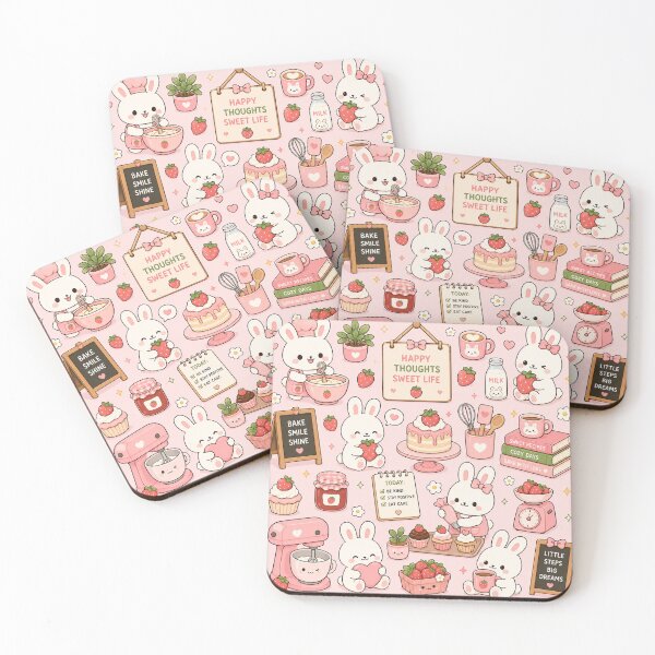 Item preview, Cozy Bunny Flower Market Pattern designed and sold by Soft Berry Studio.