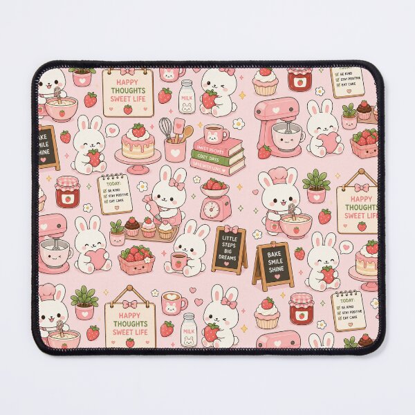 Item preview, Cozy Bunny Flower Market Pattern designed and sold by Soft Berry Studio.