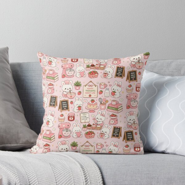 Item preview, Cozy Bunny Flower Market Pattern designed and sold by Soft Berry Studio.