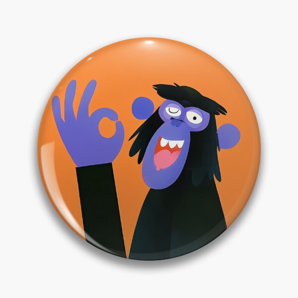 Item preview, Funny Blue Monkey OK Hand Sign Art designed and sold by Lunat1kk.