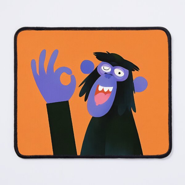 Item preview, Funny Blue Monkey OK Hand Sign Art designed and sold by Lunat1kk.