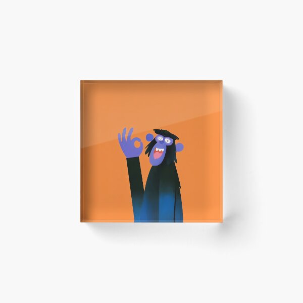 Item preview, Funny Blue Monkey OK Hand Sign Art designed and sold by Lunat1kk.