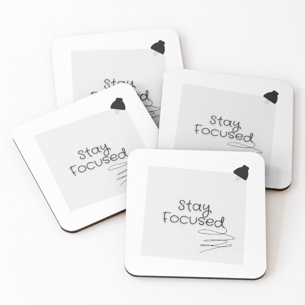 Item preview, Stay Focused Minimalist Typography Quote designed and sold by LensDyn™.