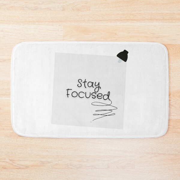 Item preview, Stay Focused Minimalist Typography Quote designed and sold by LensDyn™.
