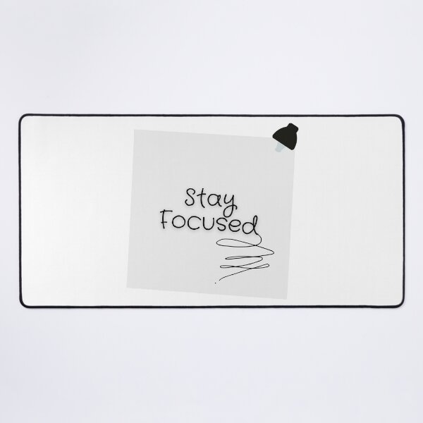 Item preview, Stay Focused Minimalist Typography Quote designed and sold by LensDyn™.