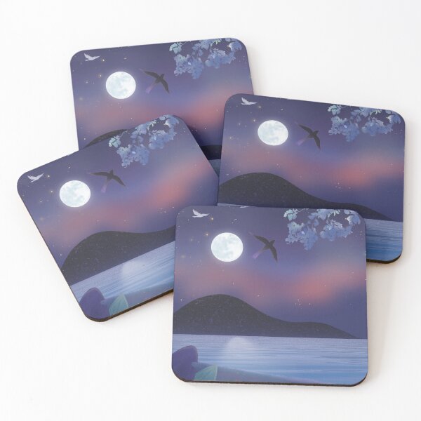 Item preview, Moonlit Lake Landscape designed and sold by DoobleU.