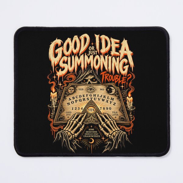 Item preview, Good Idea or Just Summoning Trouble? – Occult Horror designed and sold by SidTastic .