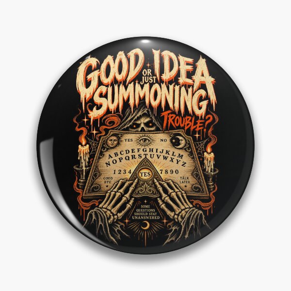 Item preview, Good Idea or Just Summoning Trouble? – Occult Horror designed and sold by SidTastic .
