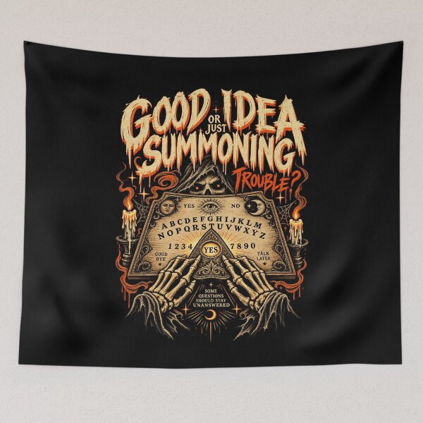 Item preview, Good Idea or Just Summoning Trouble? – Occult Horror designed and sold by SidTastic .