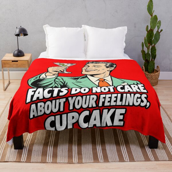 Item preview, Facts Feelings - Retro Martini Man Humor designed and sold by Benito Del Ray.