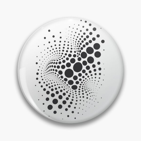 Item preview, Abstract Polka Dot Vortex – Modern Black & Cream Dot Pattern designed and sold by cesarhiar.