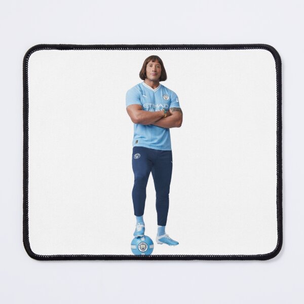 Item preview, Dwayne Johnson Manchester City Funny Football Art designed and sold by annaarthk.