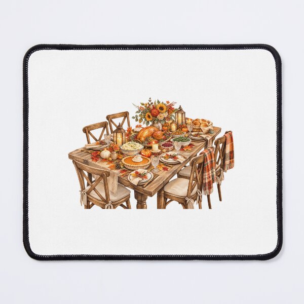 Item preview, Family Thanksgiving dinner table designed and sold by Artbymonika.